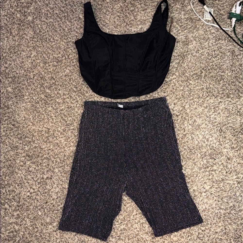 3X SPARKLING Striped Shorts